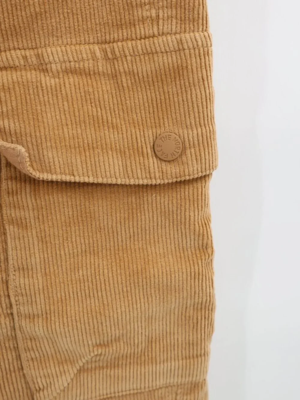 The North Face Pants Mens Medium Corduroy Cargo Elastic Waist High Rise Brown